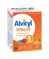 Alvityl Vitalité à Avaler Comprimés B/40 à LA COTE-SAINT-ANDRÉ