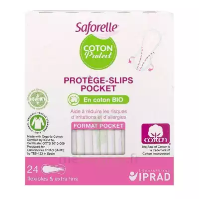 Saforelle Coton Protect Protège-slip Pocket B/24 à LA COTE-SAINT-ANDRÉ